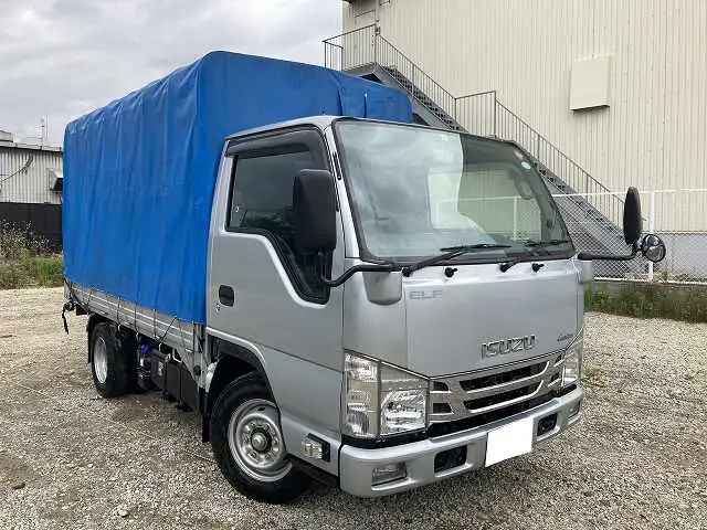 いすゞ エルフ 小型 平ボディ 幌 2RG-NJR88Aの中古トラック画像3