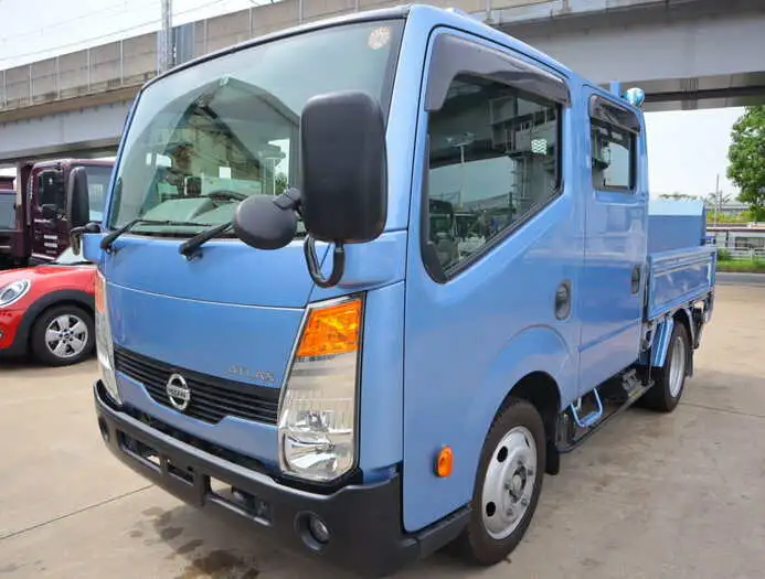 日産 アトラス 小型 平ボディ Wキャブ パワーゲートの中古トラック画像1
