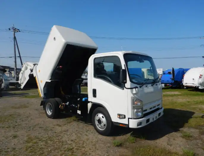 いすゞ エルフ 小型 パッカー車 巻き込み式 回転ダンプ式の中古トラック画像3