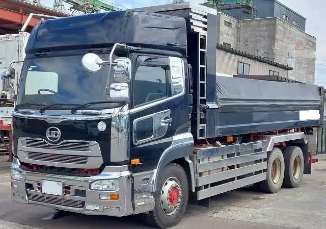 日産UD クオン 大型 ダンプ ハイルーフ QKG-CW5YLの中古トラック画像1