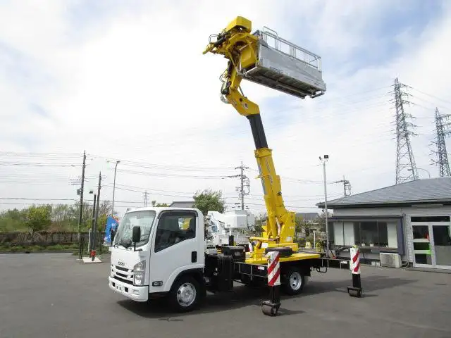 いすゞ エルフ 小型 高所・建柱車 高所作業車 TKG-NPR85YN 改の中古トラック画像3