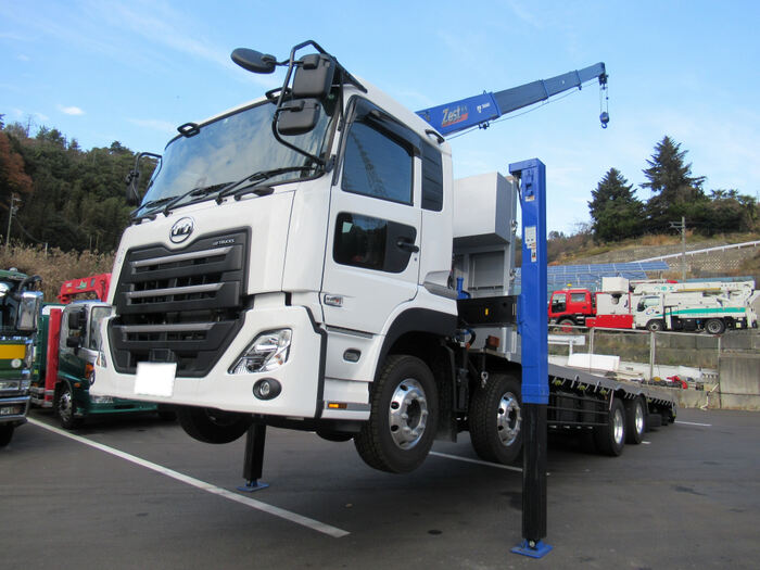 日産UD クオン 大型 車両重機運搬 セルフローダー 2PG-CG5CL