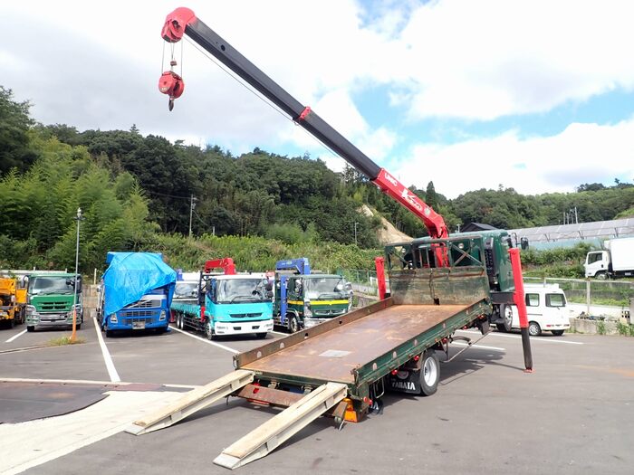 日野 レンジャー 中型 車輌重機運搬 3段クレーン フックイン|画像2