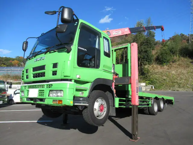 いすゞ ギガ 大型 車両重機運搬 セルフローダー PDG-CYZ77Q8J の