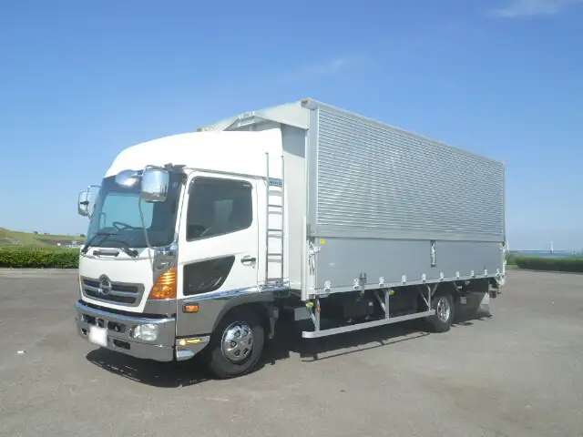日野 レンジャー 中型/増トン ウイング ベッド TKG-FD7JLAAの中古トラック画像1