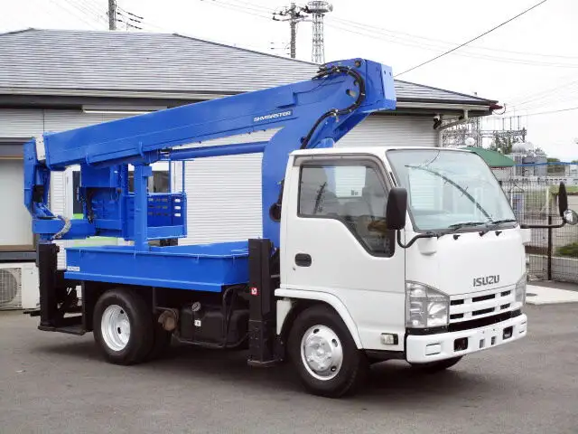 いすゞ エルフ 小型 高所・建柱車 高所作業車 SKG-NKR85Nの中古トラック画像3