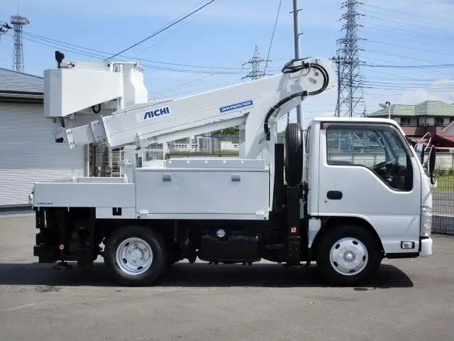 いすゞ エルフ 小型 高所・建柱車 高所作業車 SKG-NKR85ANの中古トラック画像3