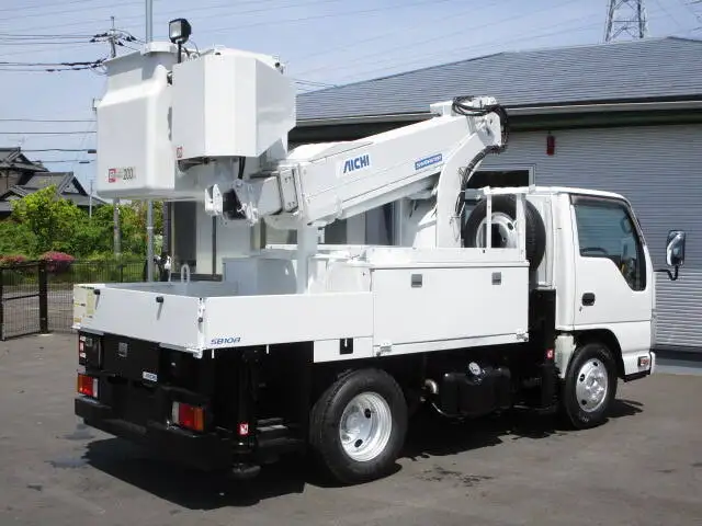 いすゞ エルフ 小型 高所・建柱車 高所作業車 SKG-NKR85ANの中古トラック画像5
