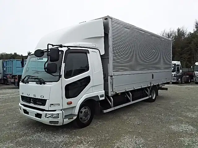 三菱 ファイター 中型/増トン ウイング ベッド TKG-FK61Fの中古トラック画像1