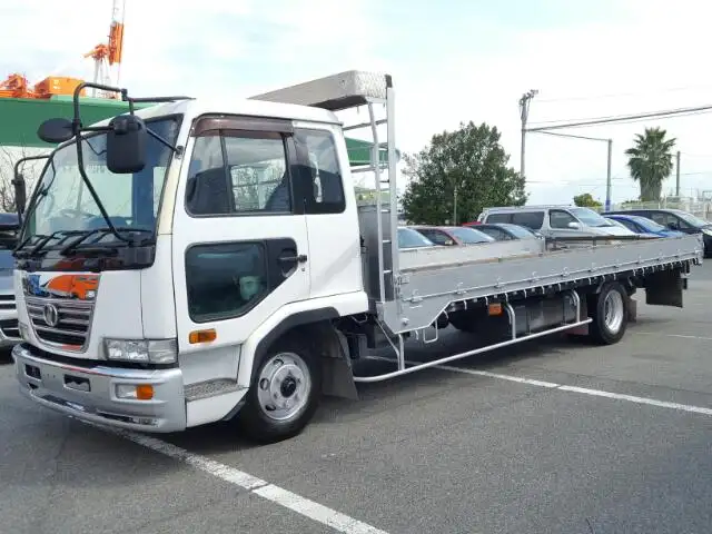 日産UD コンドル 中型/増トン 平ボディ アルミブロック ベッドの中古トラック画像1