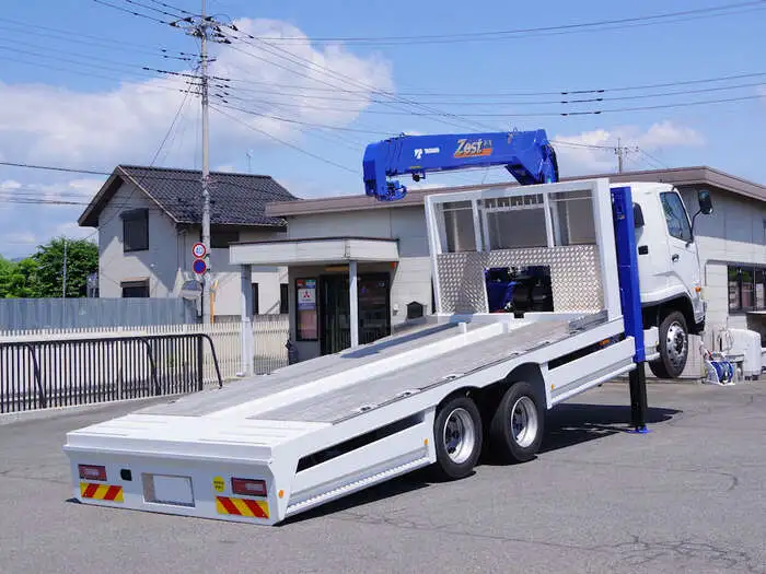 三菱 ファイター 中型/増トン 車両重機運搬 4段クレーン ラジコンの中古トラック画像4