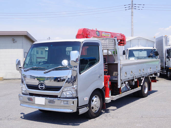 日野 デュトロ 小型 クレーン付 超ロング TKG-XZU720M