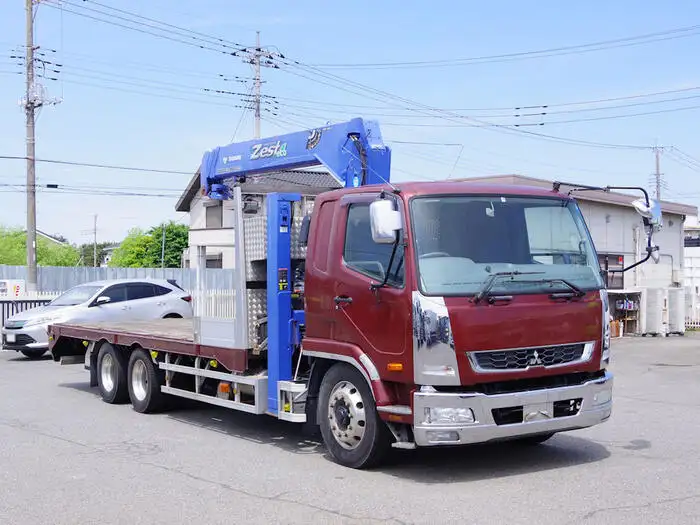 三菱 ファイター 中型/増トン 車両重機運搬 3段クレーン ラジコンの中古トラック画像2