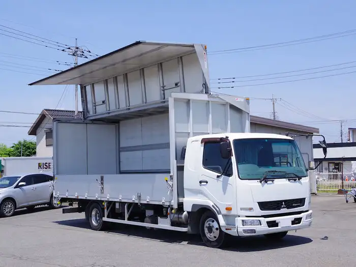 三菱 ファイター 中型/増トン ウイング エアサス ベッドの中古トラック画像3