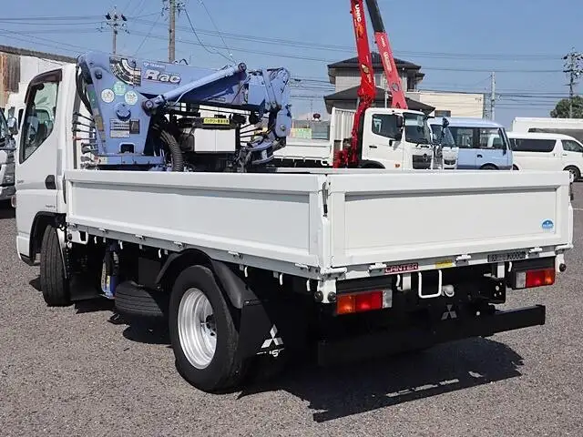 三菱 キャンター 小型 クレーン付 床鉄板 4段の中古トラック画像3