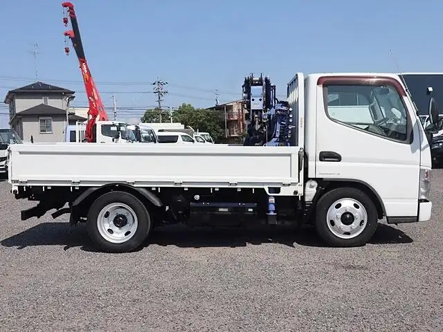 三菱 キャンター 小型 クレーン付 床鉄板 4段の中古トラック画像4