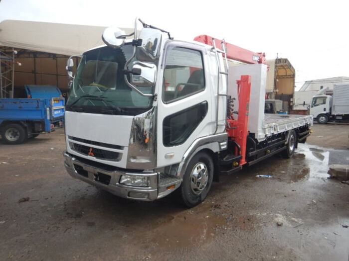 三菱 ファイター 中型/増トン 車両重機運搬 セルフローダー PDG-FK61F