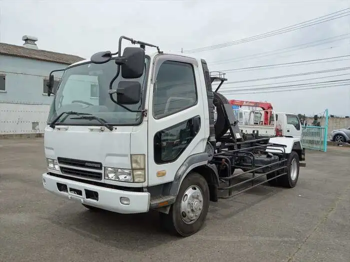 三菱 ファイター 中型/増トン アームロール ツインホイスト KL-FK71HGZの中古トラック画像1
