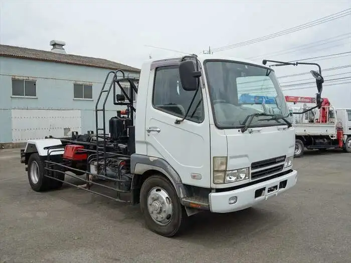 三菱 ファイター 中型/増トン アームロール ツインホイスト KL-FK71HGZの中古トラック画像2