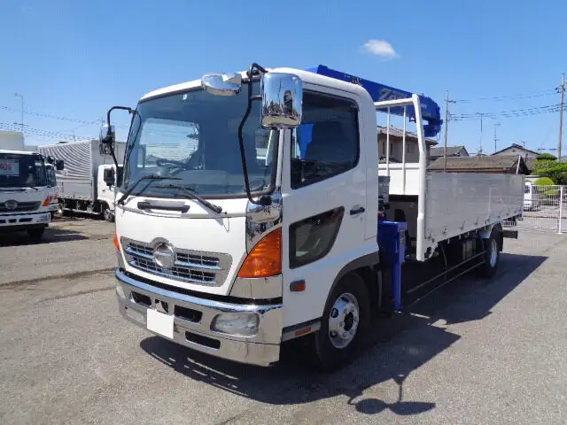 日野 レンジャー 中型/増トン クレーン付 床鉄板 アルミブロックの中古トラック画像1