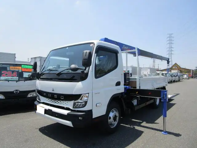 三菱 キャンター 小型 クレーン付 パワーゲート 4段 の中古トラック【車両No.126354】