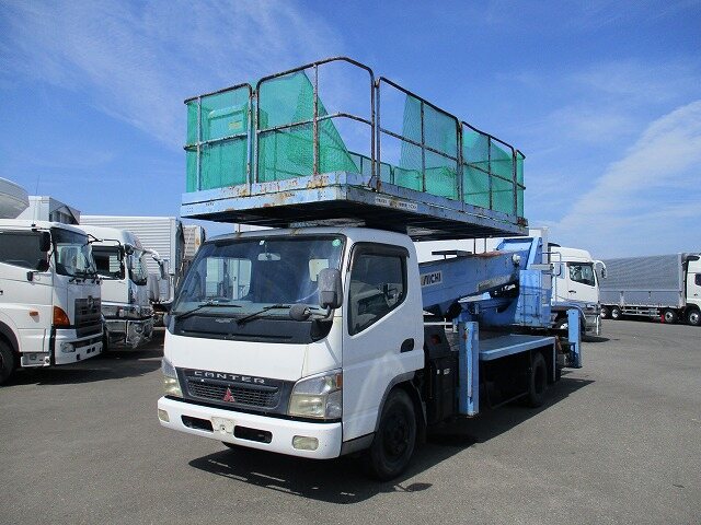 三菱 キャンター 小型 高所・建柱車 高所作業車 KK-FE83EGY