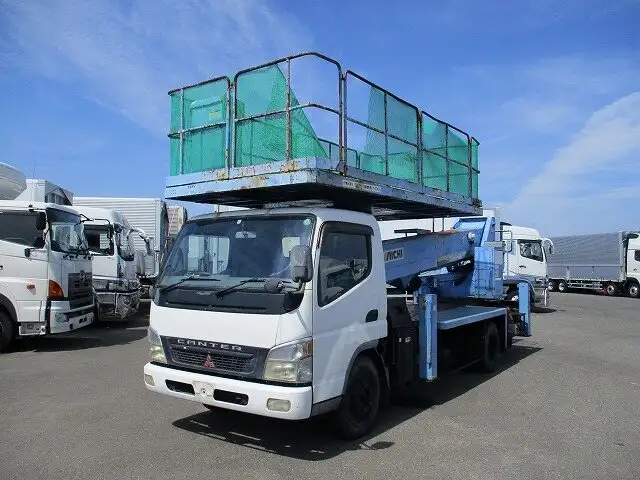 三菱 キャンター 小型 高所・建柱車 高所作業車 KK-FE83EGY の中古トラック【車両No.126448】