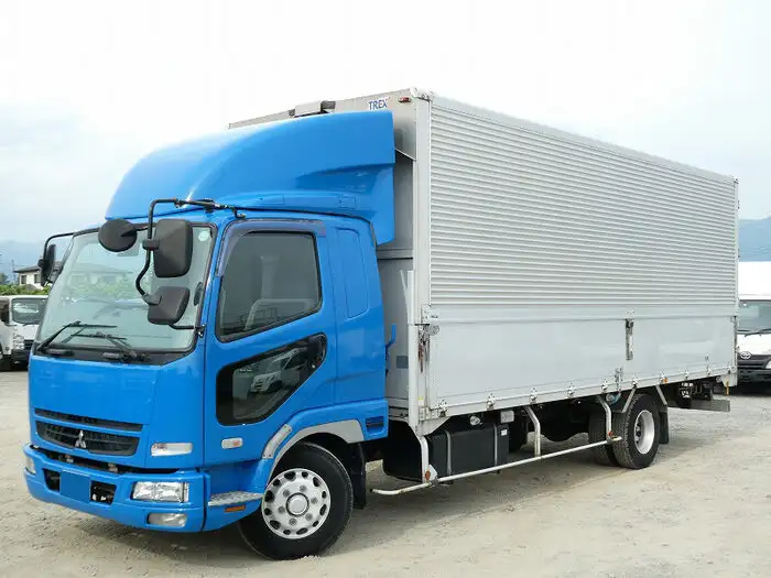 三菱 ファイター 中型/増トン ウイング ベッド PA-FK61Fの中古トラック画像1