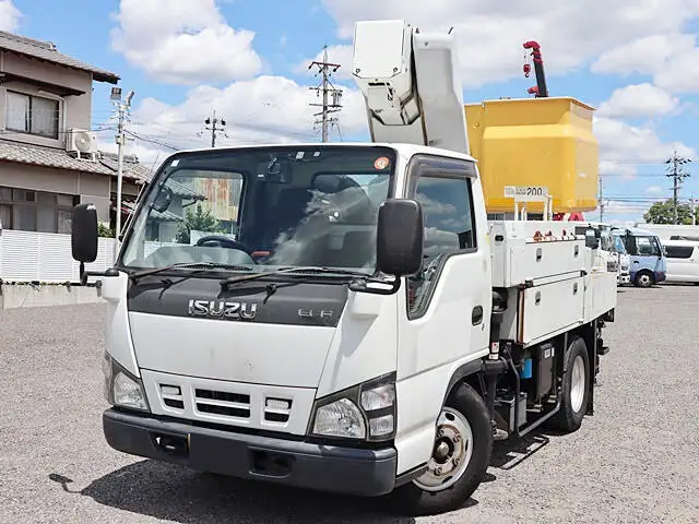 いすゞ エルフ 小型 高所・建柱車 高所作業車 電工仕様 の中古トラック【車両No.126261】