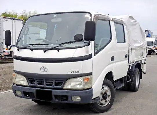 トヨタ ダイナ 小型 平ボディ Wキャブ 幌の中古トラック画像1