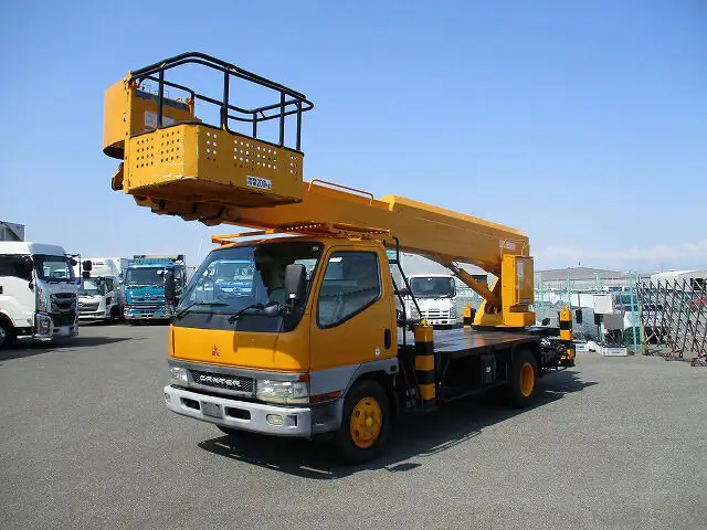 三菱 キャンター 小型 高所・建柱車 高所作業車 KK-FE63EEY の中古トラック【車両No.126775】
