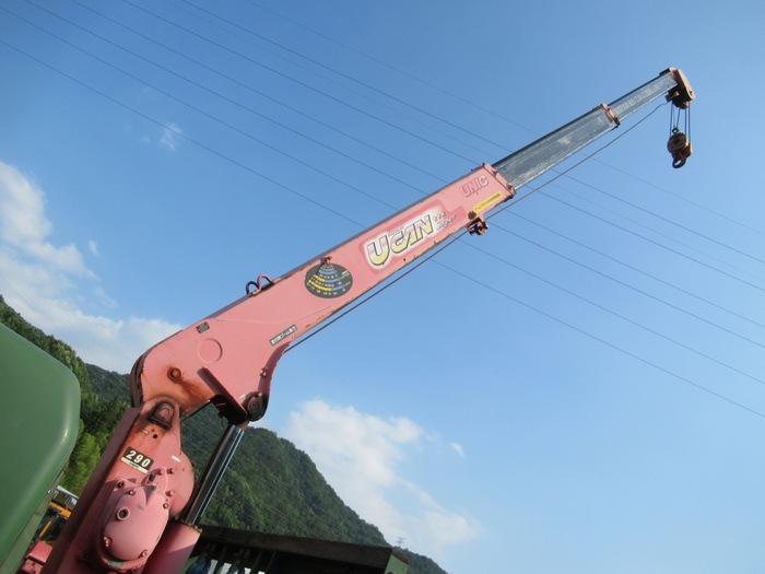三菱 キャンター 小型 車輌重機運搬 3段クレーン ラジコン|画像8