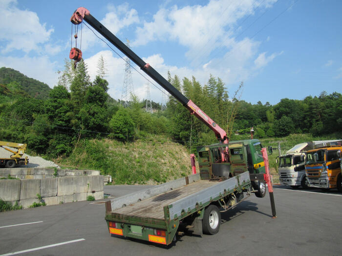 三菱 キャンター 小型 車輌重機運搬 3段クレーン ラジコン|画像7