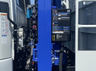 三菱 ファイター 中型 車輌重機運搬 3段クレーン ラジコン|画像10