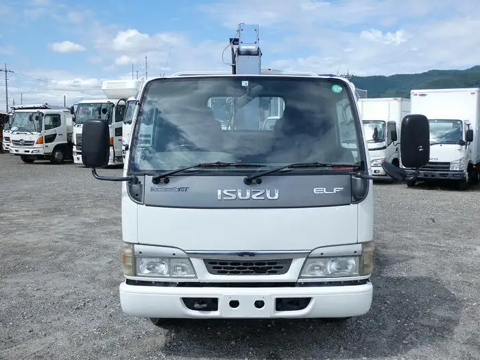 いすゞ エルフ 小型 クレーン付 床鉄板 4段の中古トラック画像2