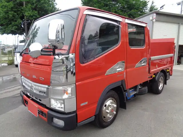 三菱 キャンター 小型 平ボディ Wキャブ パワーゲート の中古トラック【車両No.127292】