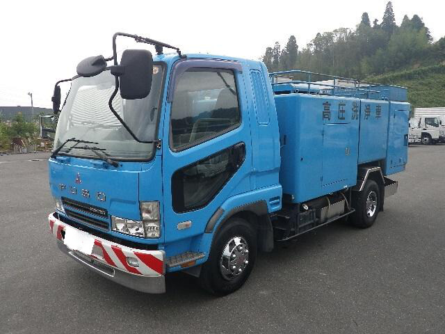 三菱 ファイター 中型/増トン タンク車 高圧洗浄車 PA-FK61FE