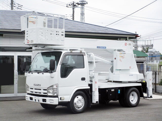 いすゞ エルフ 小型 高所・建柱車 高所作業車 TKG-NKR85N