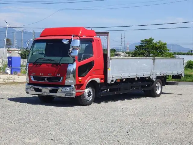 三菱 ファイター 中型/増トン 平ボディ 床鉄板 アルミブロックの中古トラック画像1