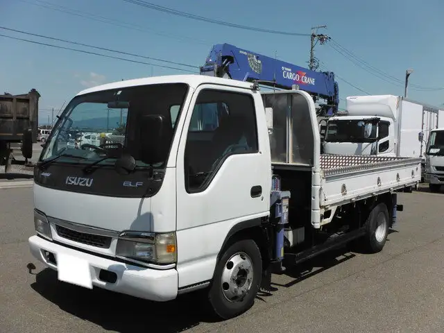 いすゞ エルフ 小型 クレーン付 床鉄板 5段 の中古トラック【車両No.127792】