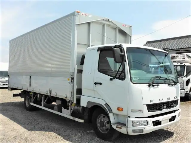 三菱 ファイター 中型/増トン ウイング ベッド TKG-FK61Fの中古トラック画像2