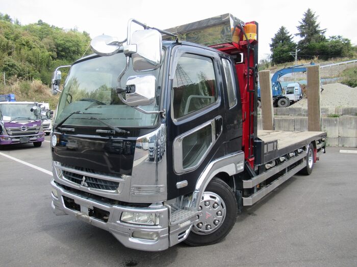 三菱 ファイター 中型/増トン 車両重機運搬 セルフローダー PJ-FK62FZ
