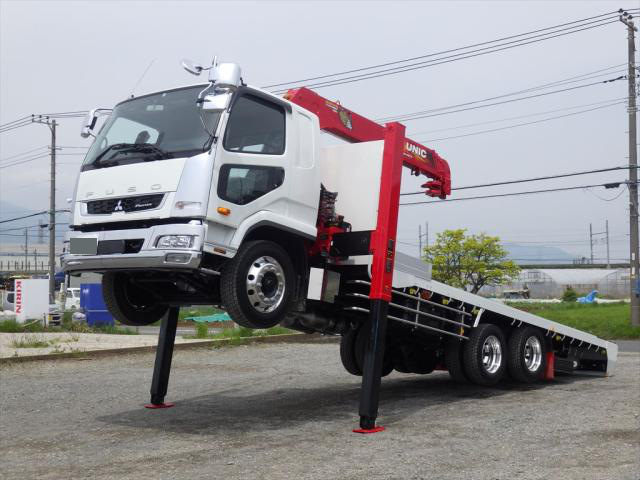 三菱 ファイター 中型/増トン 車両重機運搬 セルフローダー 2DG-FQ62F