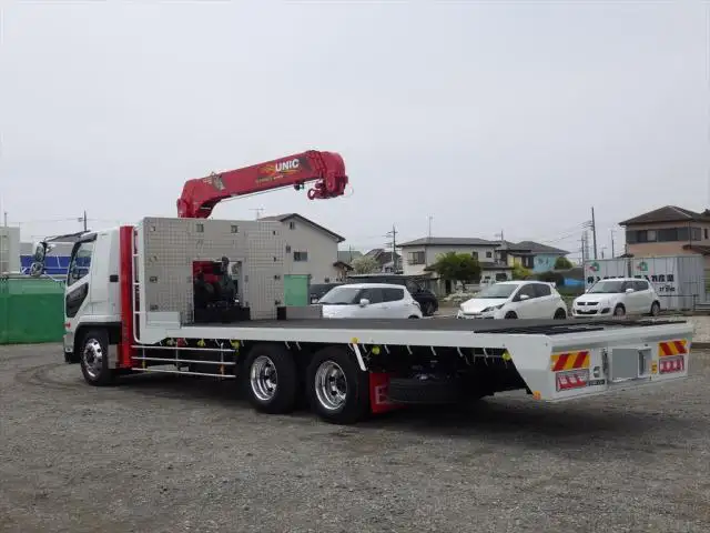 三菱 ファイター 中型/増トン 車両重機運搬 4段クレーン ラジコンの中古トラック画像4
