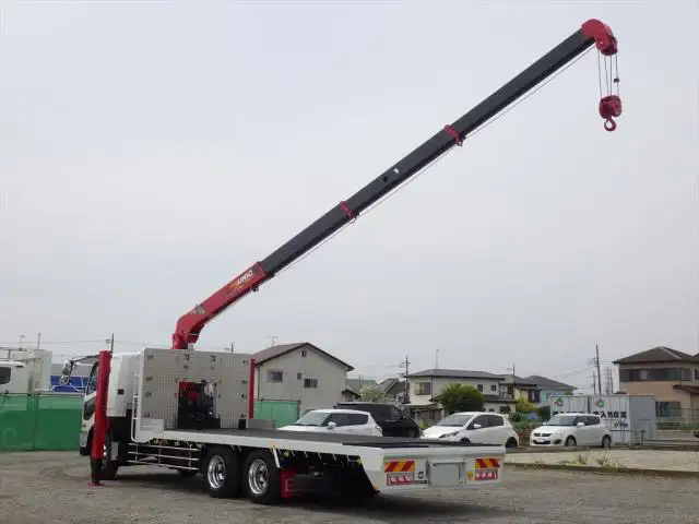 三菱 ファイター 中型/増トン 車両重機運搬 4段クレーン ラジコンの中古トラック画像6