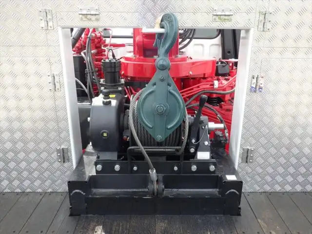 三菱 ファイター 中型/増トン 車両重機運搬 4段クレーン ラジコンの中古トラック画像9
