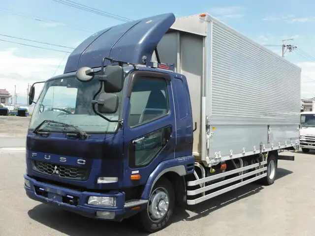 三菱 ファイター 中型/増トン ウイング ベッド SKG-FK62FYの中古トラック画像1