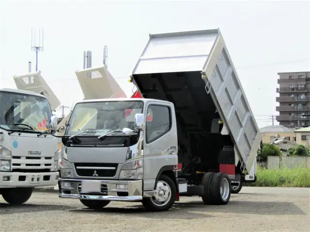 三菱 キャンター 小型 ダンプ 土砂禁 BKG-FE71BDの中古トラック画像1