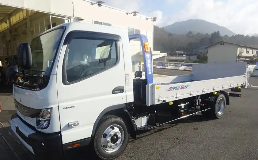 三菱 キャンター 小型 車両重機運搬 ラジコン ウインチの中古トラック画像1