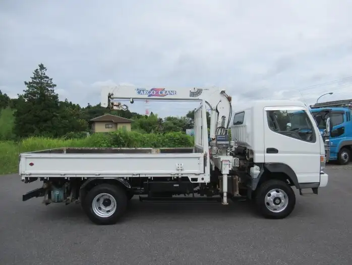 三菱 キャンター 小型 クレーン付 床鉄板 3段の中古トラック画像3